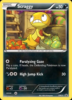 BW Black Star Promos Scraggy #BW25 card