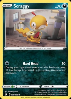 2021 Evolving Skies Scraggy #98 card