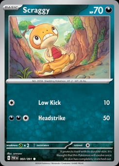 Paldean Fates Scraggy #60 card