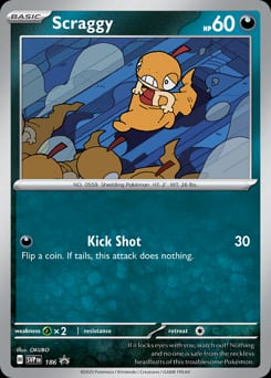 2022 Scarlet & Violet Promos Scraggy #186 card