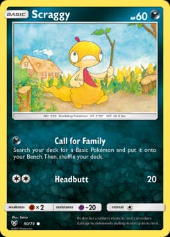 2017 Shining Legends Scraggy #50 card