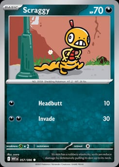 White Flare Scraggy #57 card