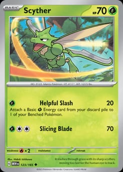 2023 151 Scyther #123 card