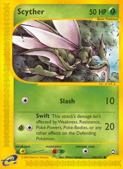 2003 Aquapolis Scyther #106 card