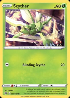 2022 Astral Radiance Scyther #4 card