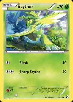 2012 Boundaries Crossed Scyther #7 card