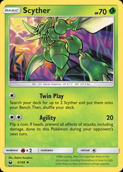 2018 Celestial Storm Scyther #4 card