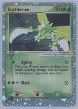 2003 Ruby & Sapphire Scyther ex #102 card