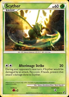 2010 HS—Undaunted Scyther #36 card