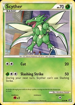 2010 HS—Undaunted Scyther #65 card