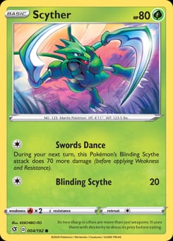 2020 Rebel Clash Scyther #4 card