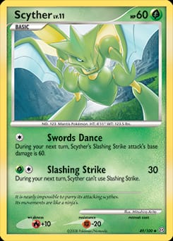 2008 Stormfront Scyther #49 card