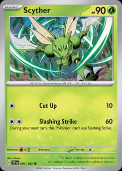 2024 Temporal Forces Scyther #1 card