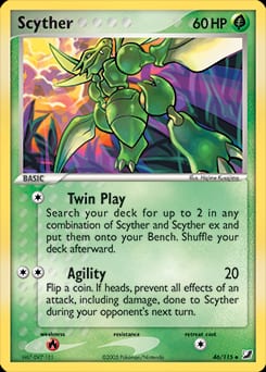 2005 Unseen Forces Scyther #46 card