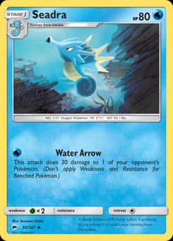 Burning Shadows Seadra #30 card