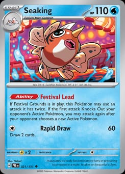 Prismatic Evolutions Seaking #21 card