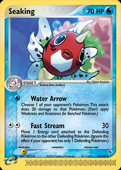Ruby & Sapphire Seaking #21 card