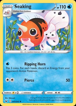 Sword & Shield Seaking #47 card