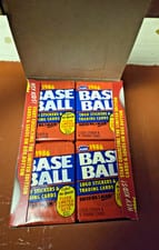 1986 Fleer Sealed Wax Box card