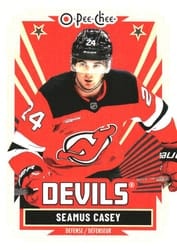 2025-26 O-Pee-Chee Base Retro Seamus Casey #198 card