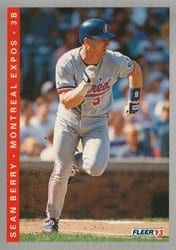1993 Fleer Base Set Sean Berry #458 card