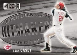 2002 Upper Deck 40-Man Base Set Sean Casey #1080 card