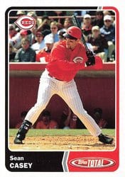 2003 Topps Total Base Set Sean Casey #83 card