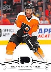 2018-19 Upper Deck Base Set Sean Couturier #135 card
