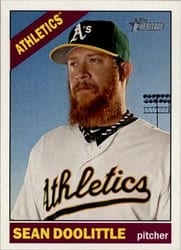2015 Topps Heritage Base Set Sean Doolittle #36 card