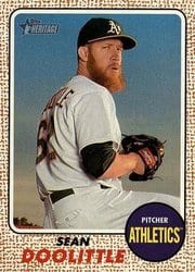 2017 Topps Heritage Base Set Sean Doolittle #67 card