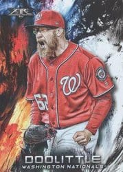 2018 Topps Fire Base Set Sean Doolittle #59 card