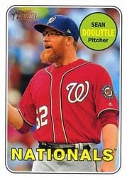 2018 Topps Heritage Base Set Sean Doolittle #315b card