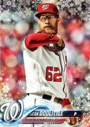 2018 Topps Holiday Base Set Sean Doolittle #HMW176 card