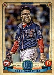 2019 Topps Gypsy Queen Base Set Sean Doolittle #127 card