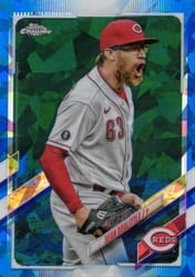 2021 Topps Chrome Update Sapphire Edition Base Set Sean Doolittle #US129 card