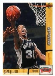 1991-92 Upper Deck Base Set Sean Elliott #287 card