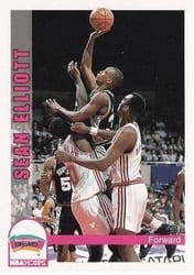 1992-93 Hoops Base Set Sean Elliott #207 card