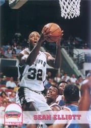 1993-94 Hoops Base Set Sean Elliott #199 card