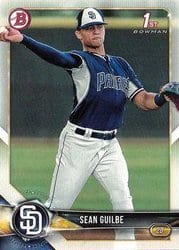 2018 Bowman Draft Base Set Sean Guilbe #BD-144 card