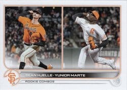 2022 Topps Update Base Set Sean Hjelle / Yunior Marte #US246 card