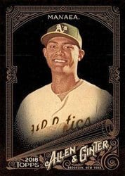 2018 Topps Allen & Ginter X Base Set Sean Manaea #27 card