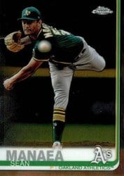2019 Topps Chrome Base Set Sean Manaea #170 card