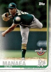 2019 Topps Opening Day Base Set Sean Manaea #143 card