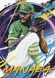 2020 Topps Fire Base Set Sean Manaea #164 card