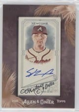 2018 Topps Allen & Ginter Framed Mini Autographs Sean Newcomb #MA-SN card