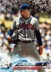 2018 Topps Holiday Base Set Sean Newcomb #HMW152 card
