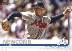 2019 Topps Base Set Sean Newcomb #408 card