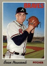 2019 Topps Heritage Base Set Sean Newcomb #17 card