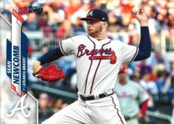 2020 Topps Base Set Sean Newcomb #635 card