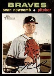 2020 Topps Heritage Base Set Sean Newcomb #430 card